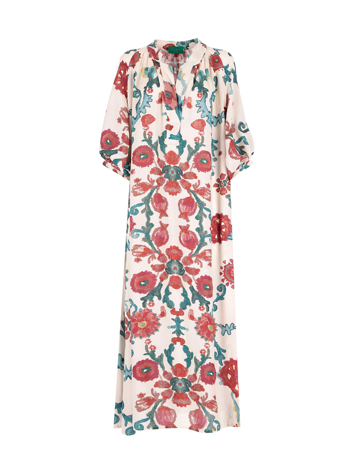 Bohemian chic icons — women who defined the style Laura kaftan cream Marina Anouilh