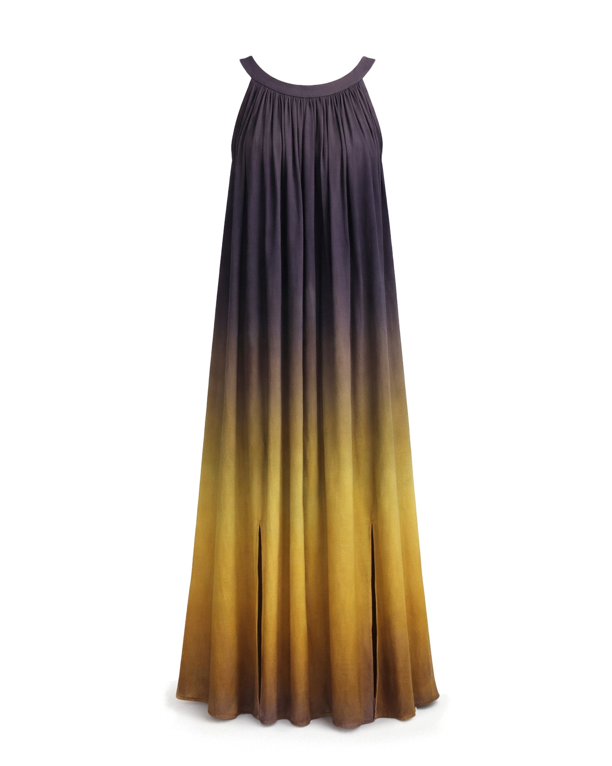Artemis Ombre Dress Gold Yellow