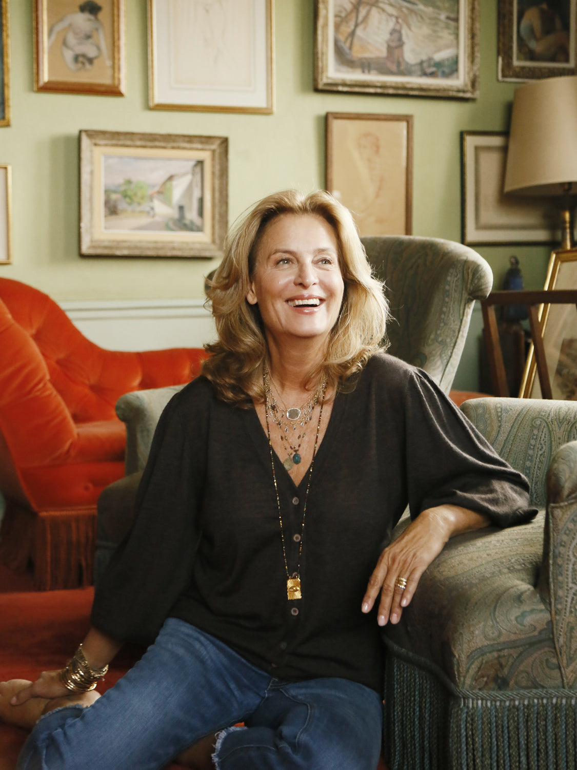 Indispensable V-Neck Cardigan Balloon Fine Cashmere Dark Brown