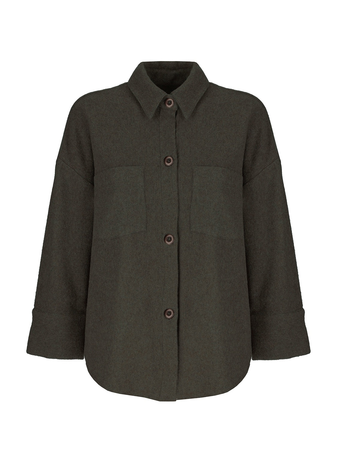 Denise Wool Shirt Kaki