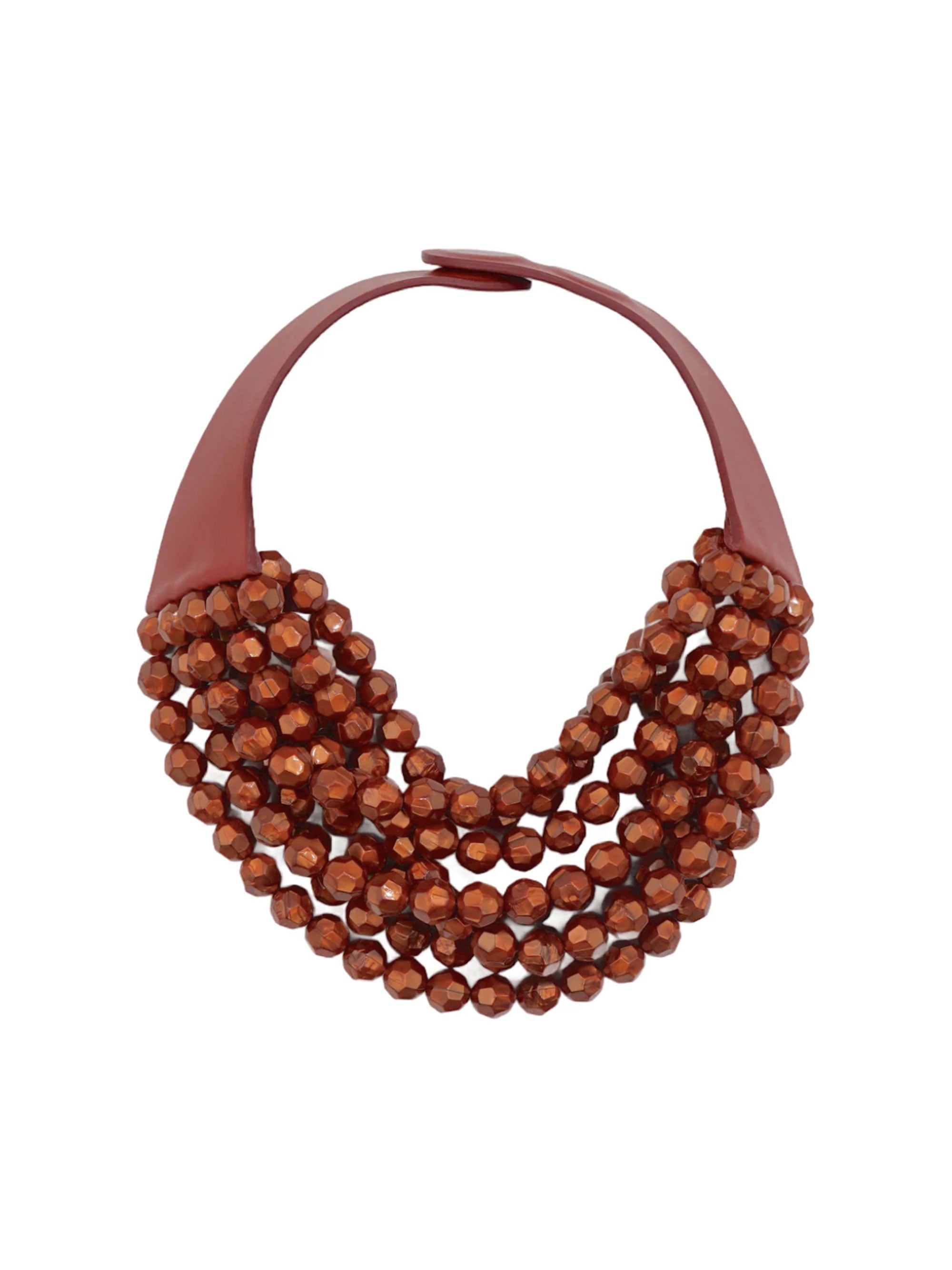 BELLA METALLIC RUST NECKLACE