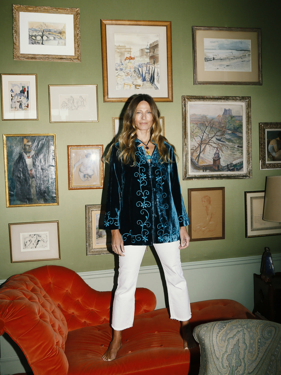 Flora Velvet Duck Jacket