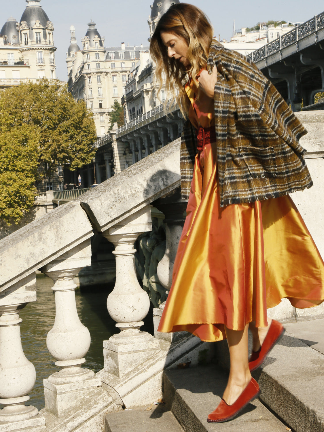 Gstaad Jacket Tartan Mustard Check