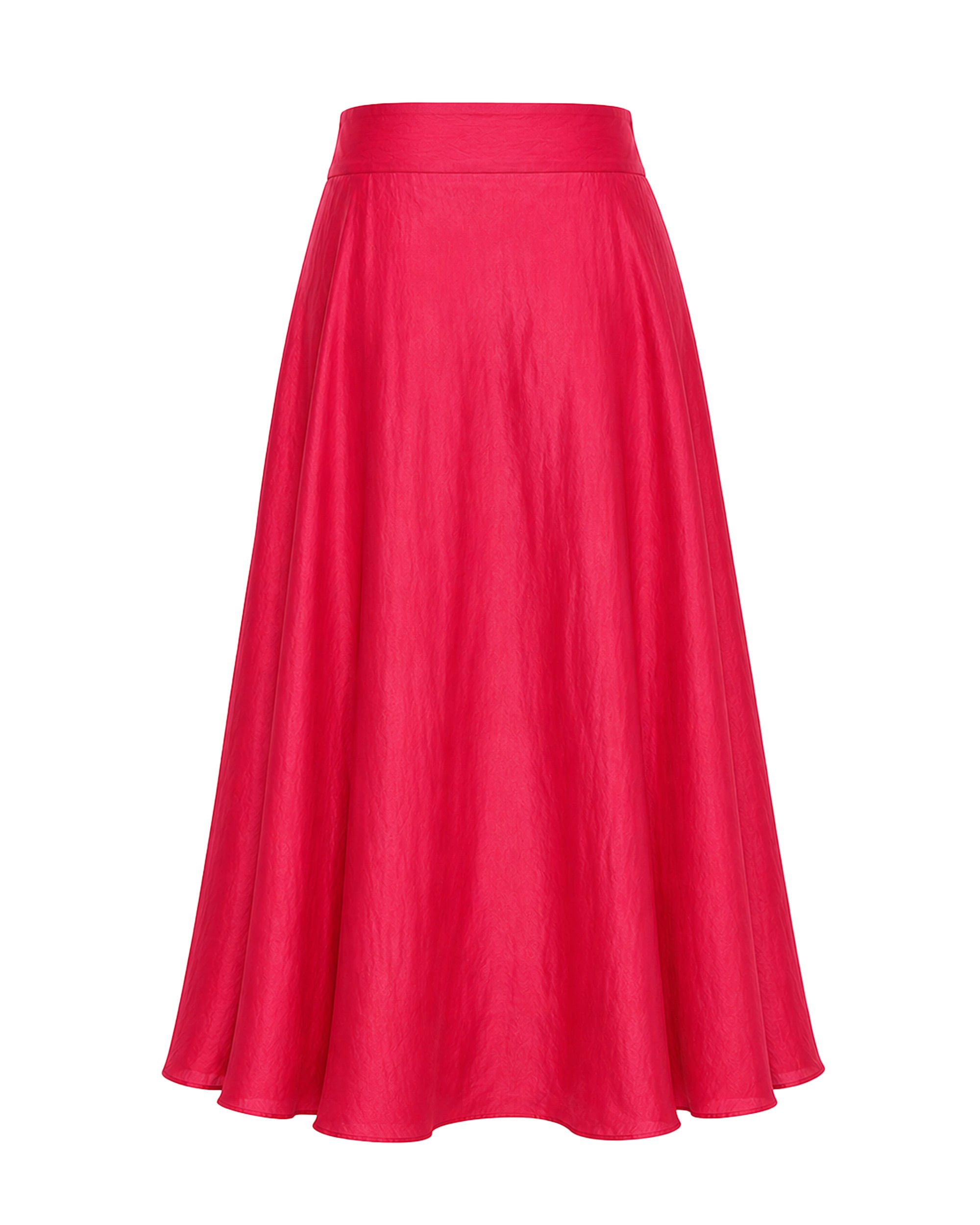 Irene Skirt Habotai Silk Cherry