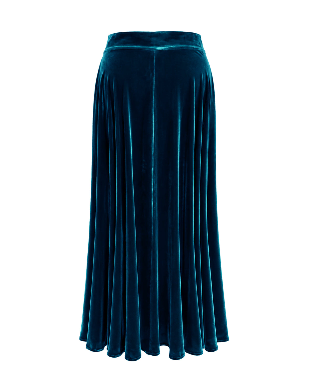 Irene Velvet Skirt Emerald