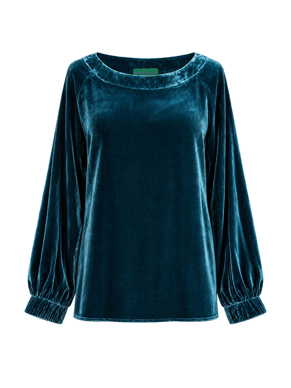 Lara Velvet Shirt Emerald