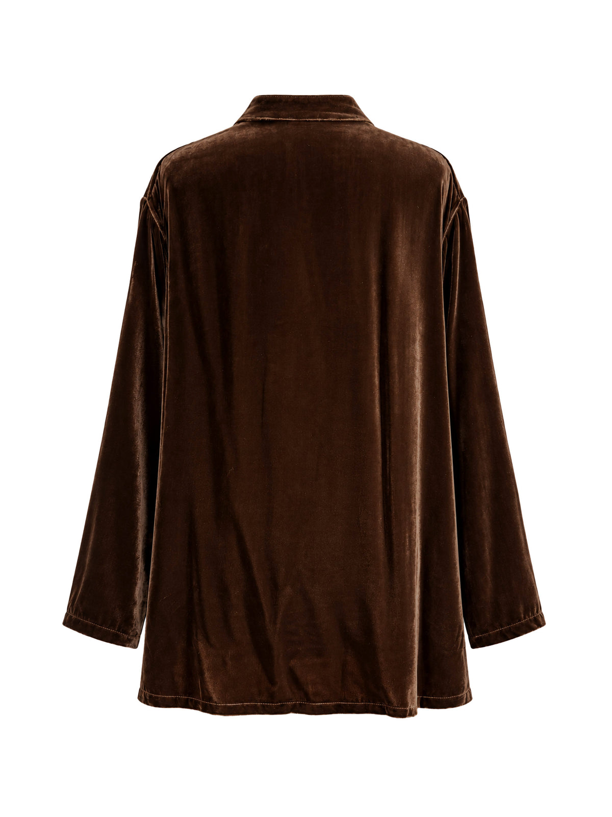 Luce Velvet Jacket Brown with Silk Brown Borders