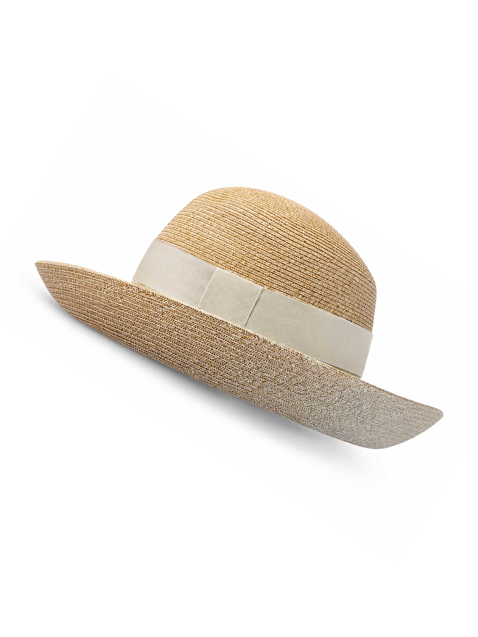 Marbella Natural Hat With Beige Ribbon