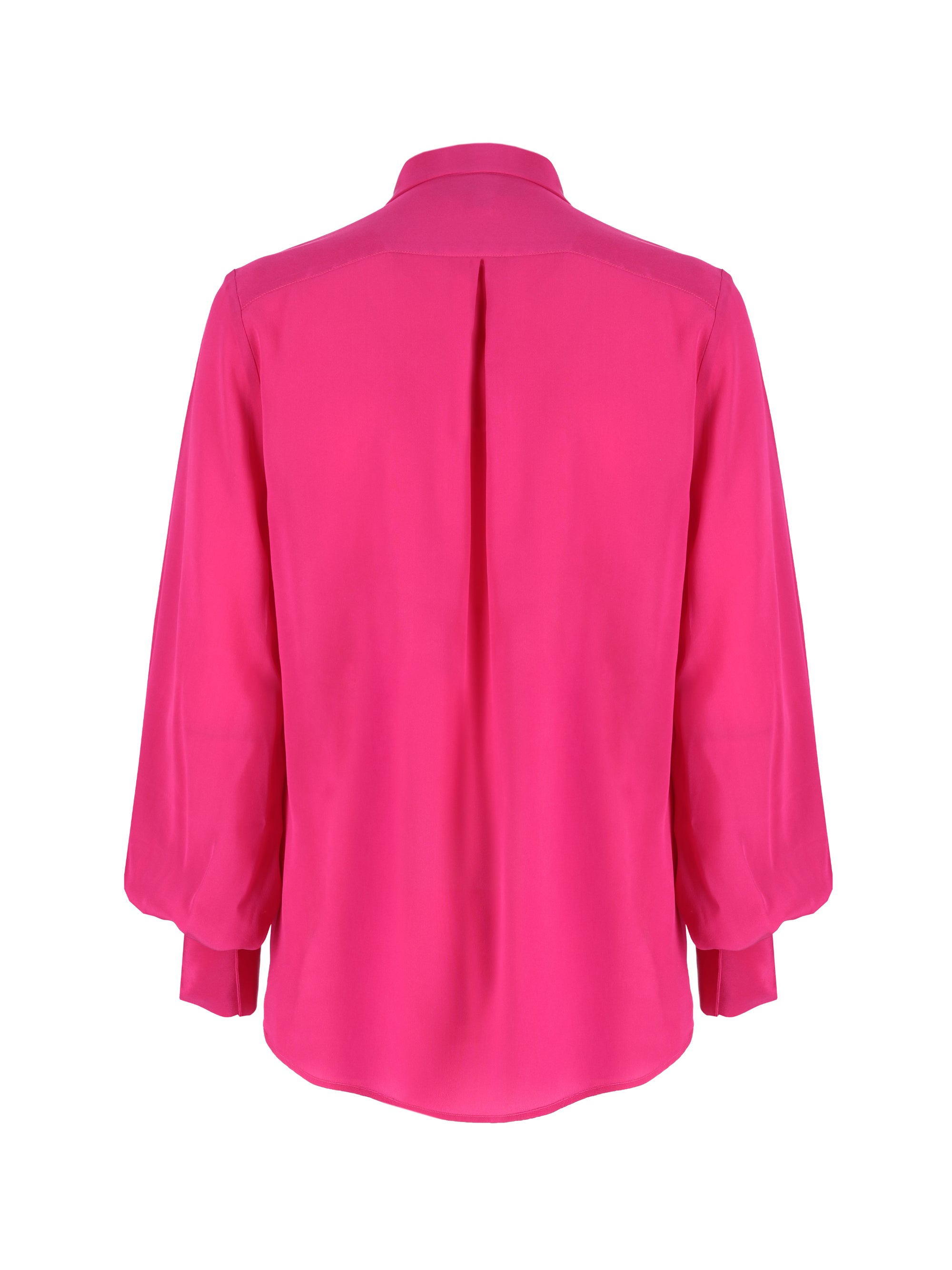 Margot Fuchsia Silk Shirt
