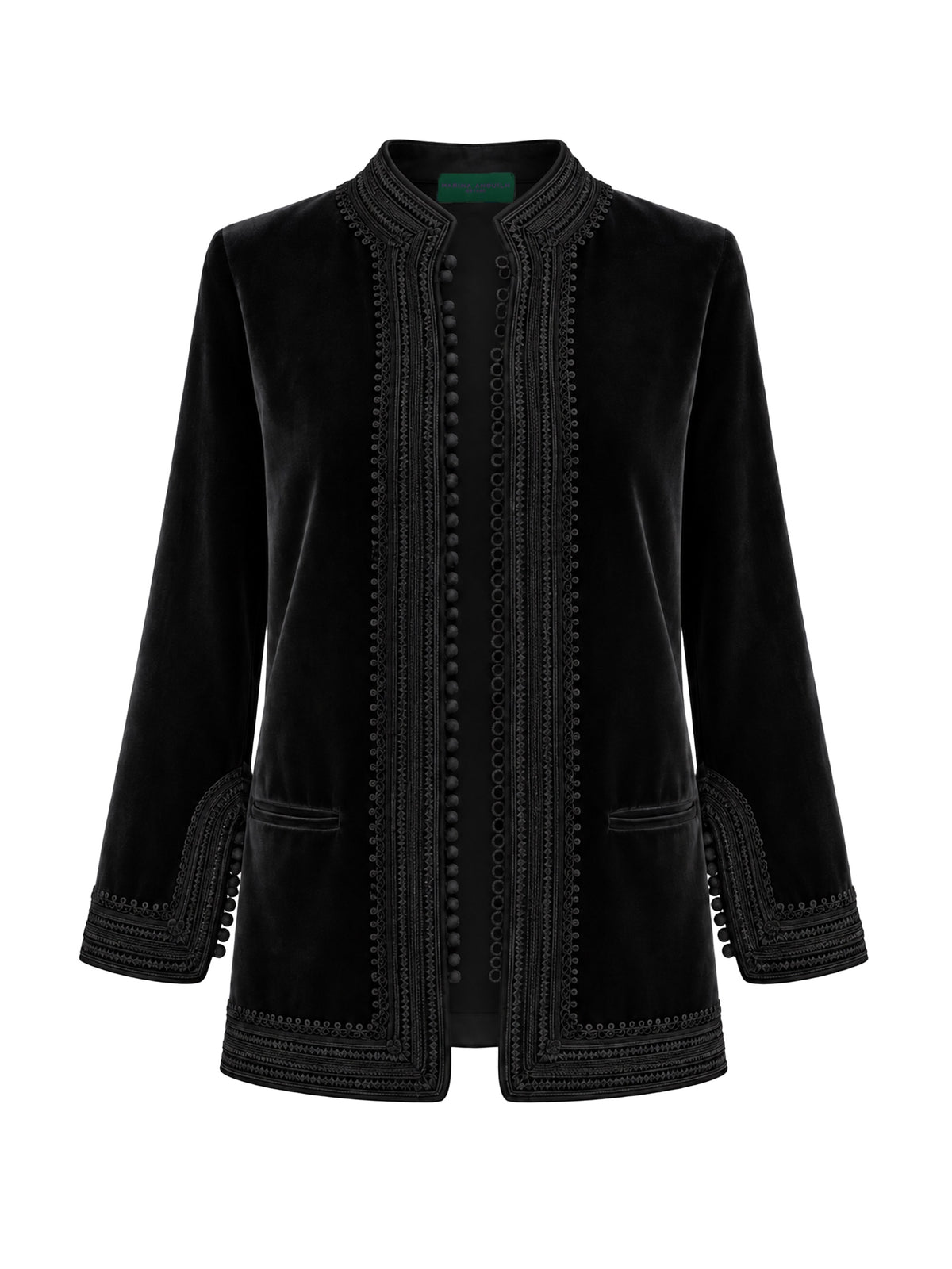 Marrakesh Velvet Jacket Black On Black
