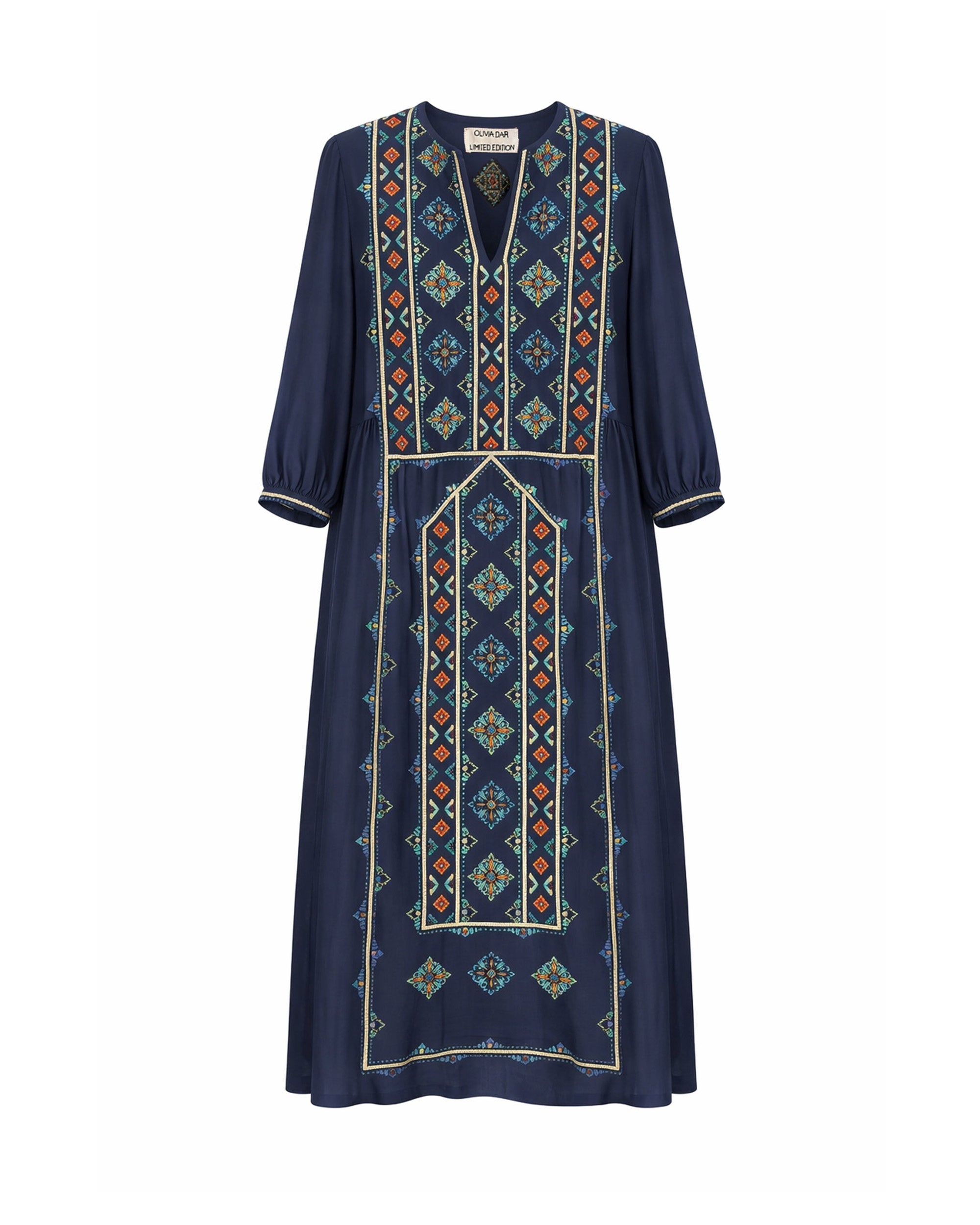 Olivia Dar Dress Limited Edition - Navy/ Multicolor