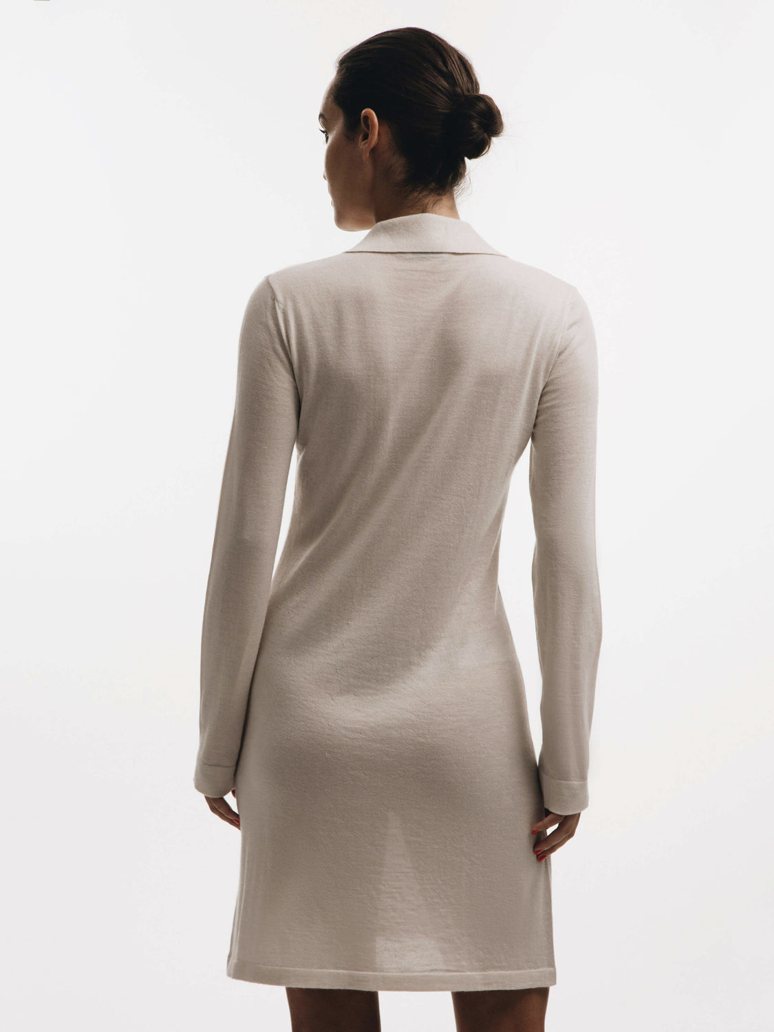 Pollina Jaipur Polo Shirt Dress - Beige