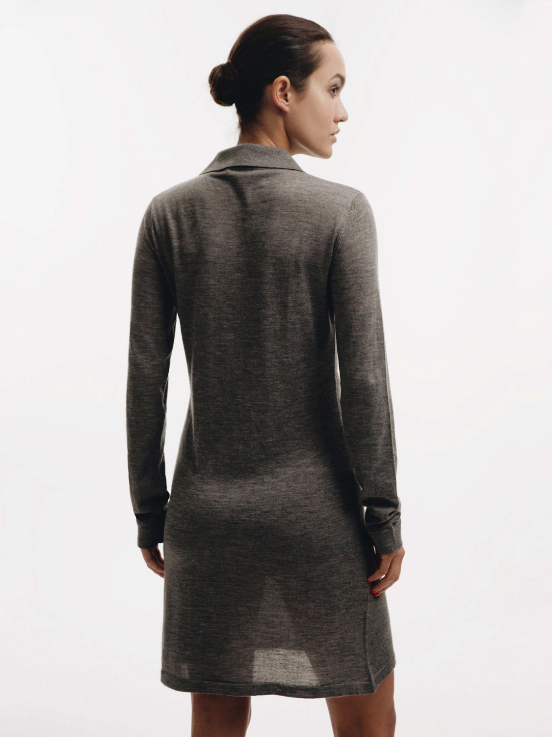 Pollina Jaipur Polo Shirt Dress - Grey