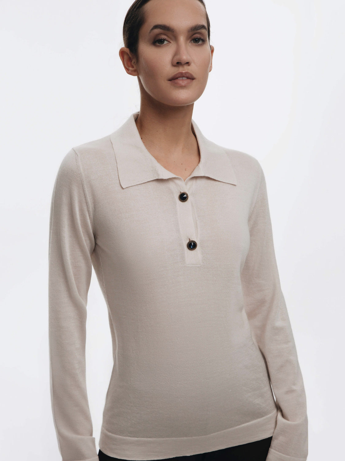 Polli Jaipur polo Shirt Sweater - Beige