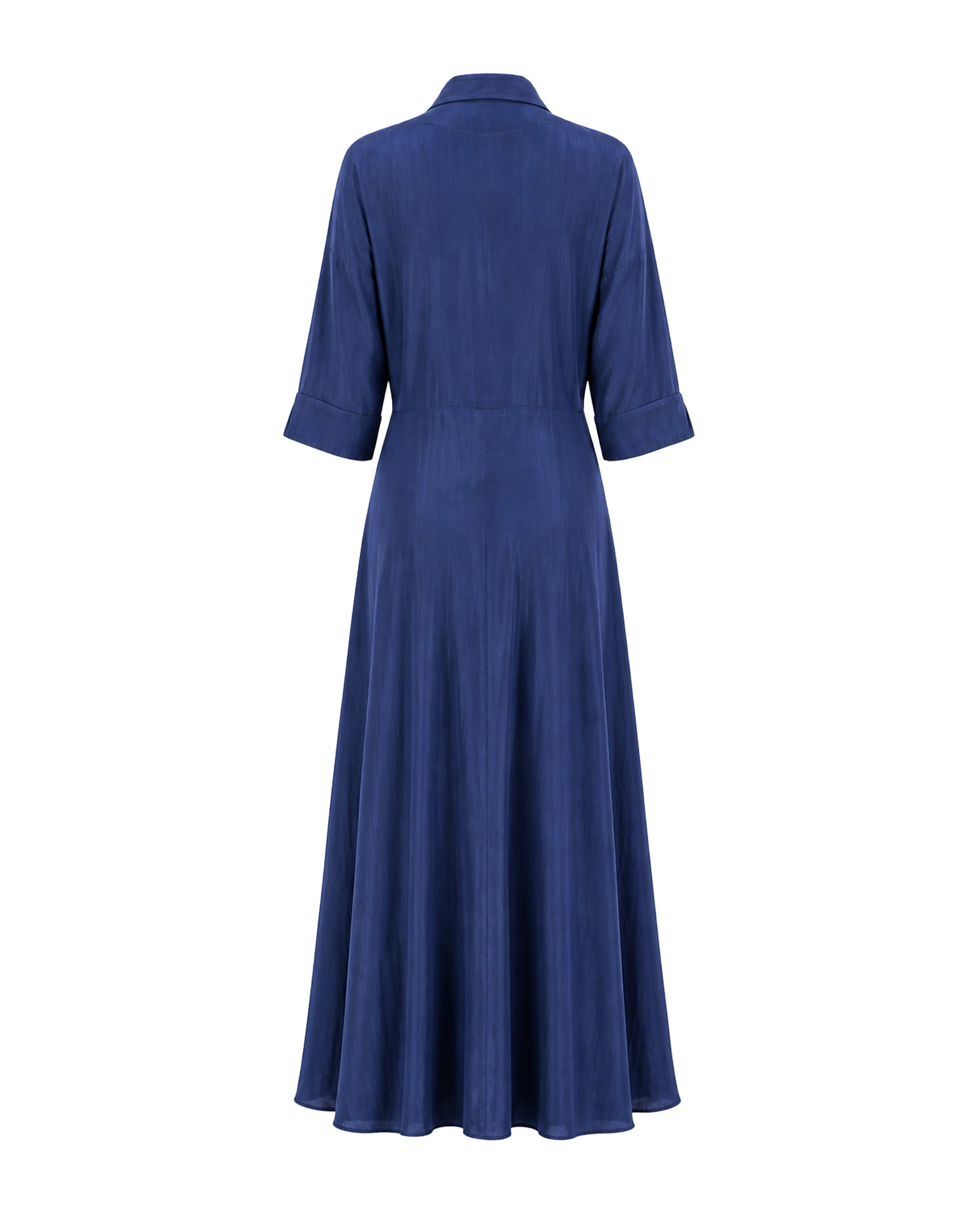Perrine Dress Habotai Silk Navy Blue