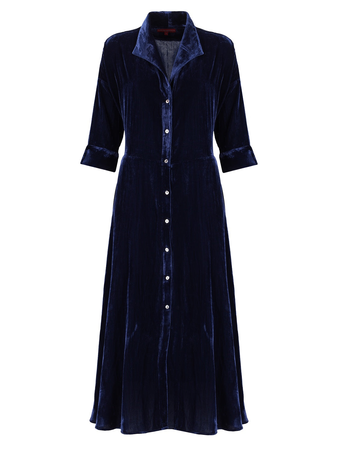 Perrine Velvet Dress Navy Blue