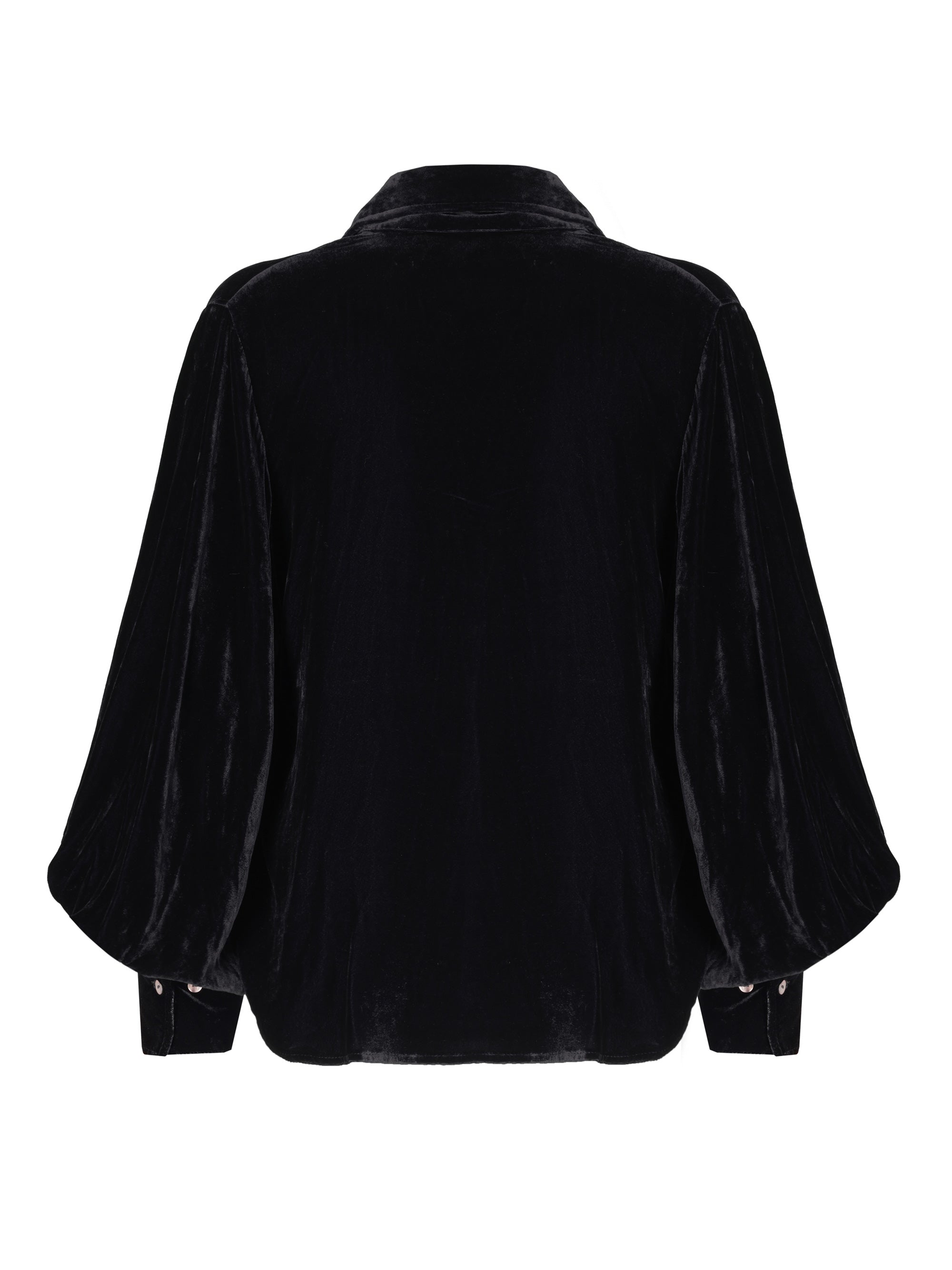 Sophie Velvet Blouse Black