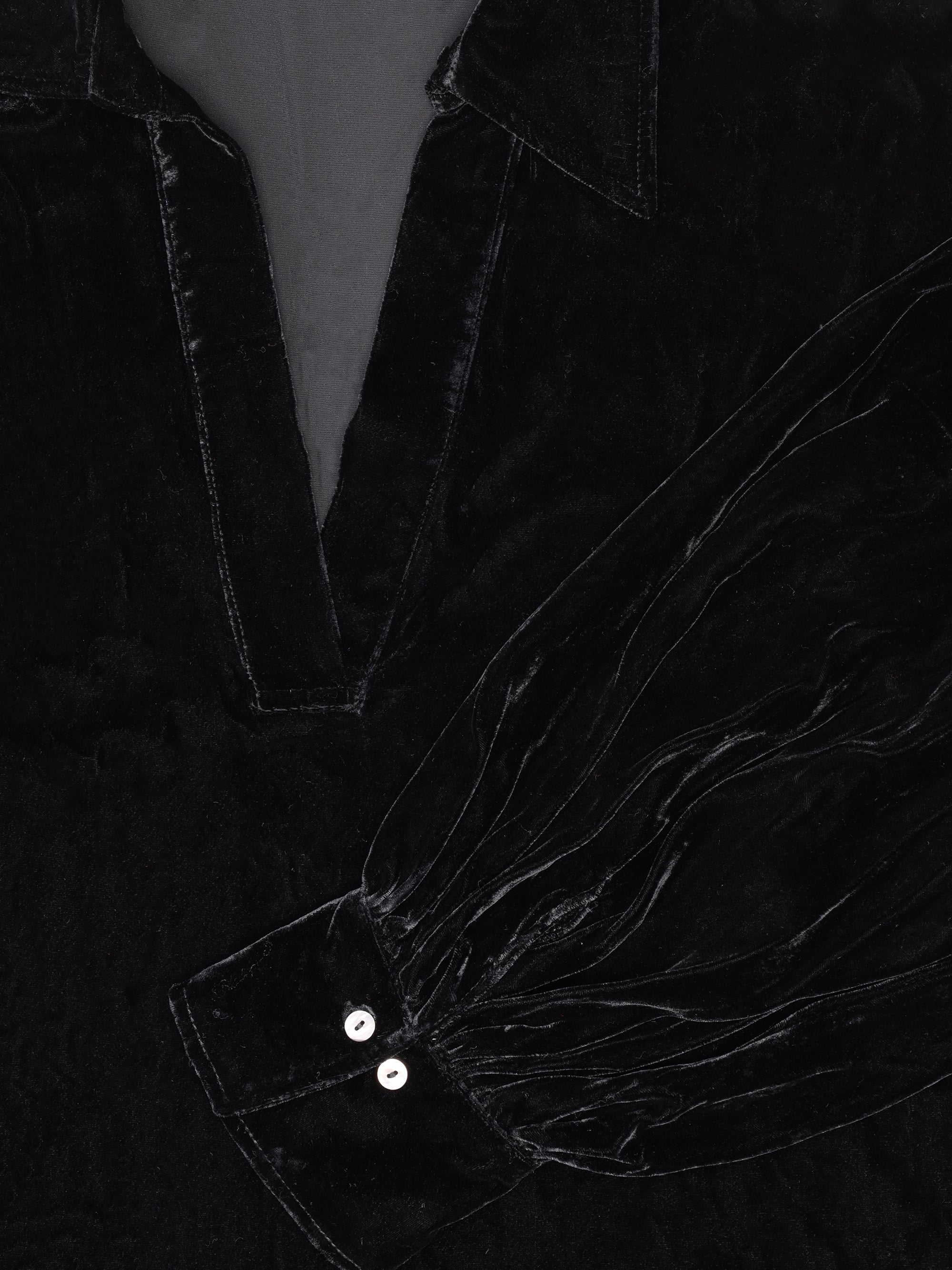 Sophie Velvet Blouse Black