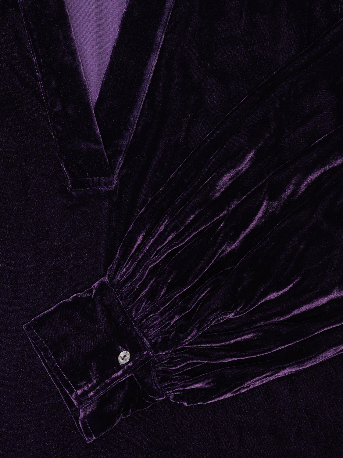 Sophie Velvet Blouse Plum