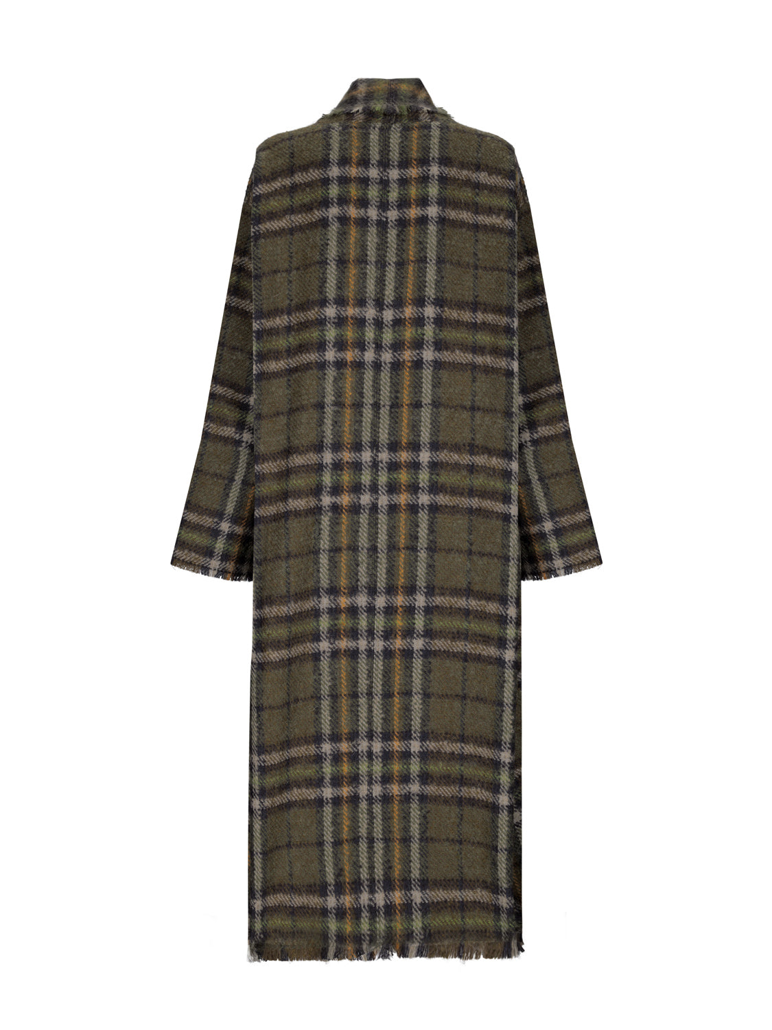 Stephanie Coat Tartan Olive Check