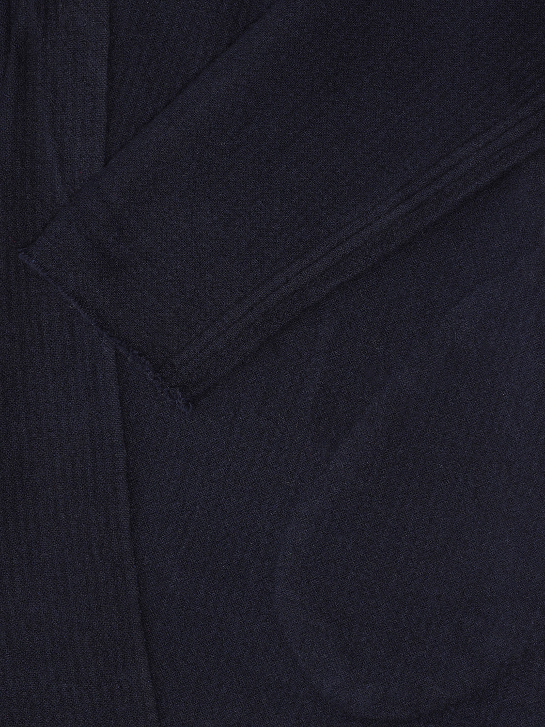 Stephanie Yak Long Coat Navy Blue