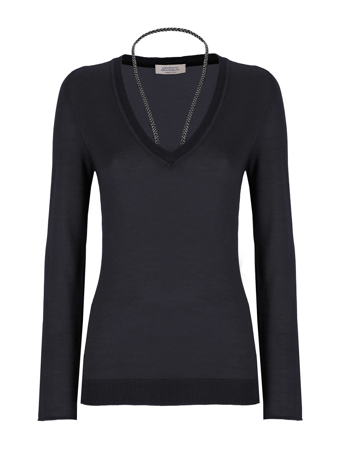 Vitae Jaipur V-Neck Sweater - Black