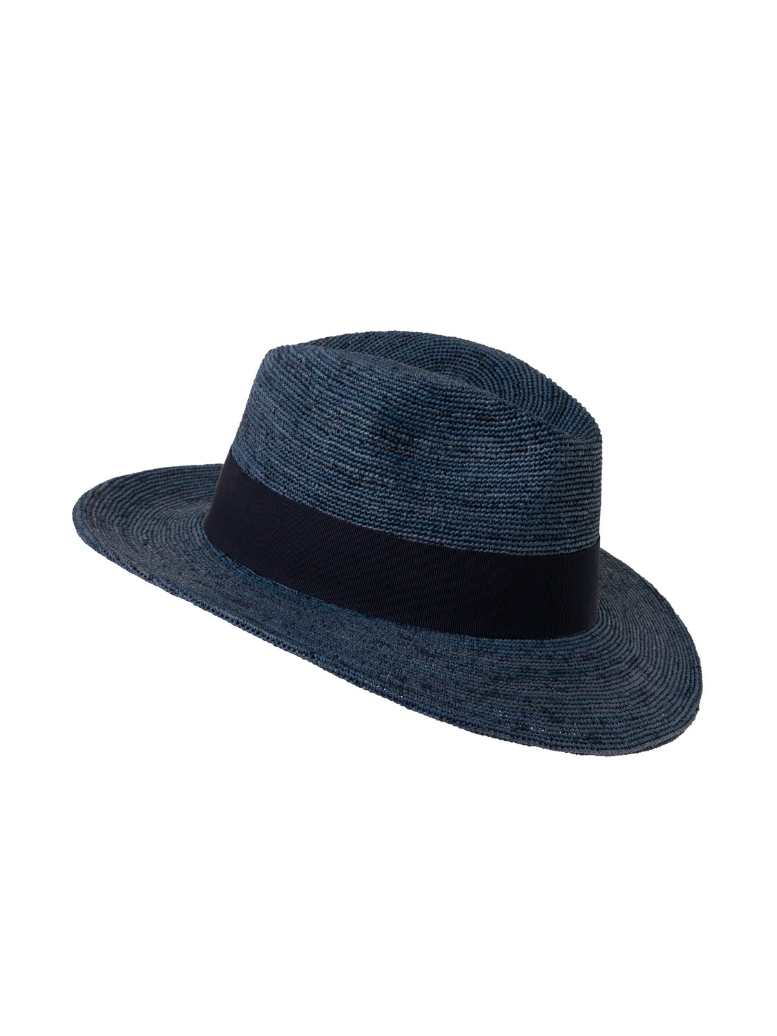 BALI HAT WITH BLUE RIBBON