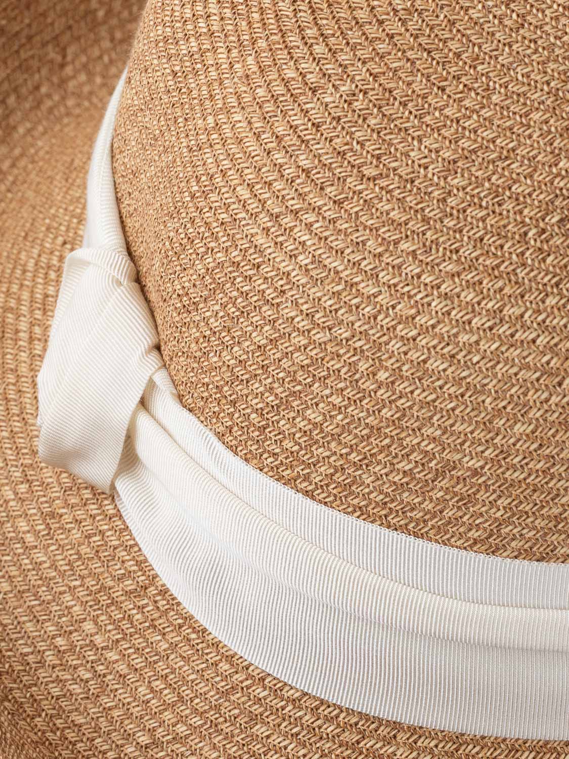 FARO HAT WITH WHITE RIBBON