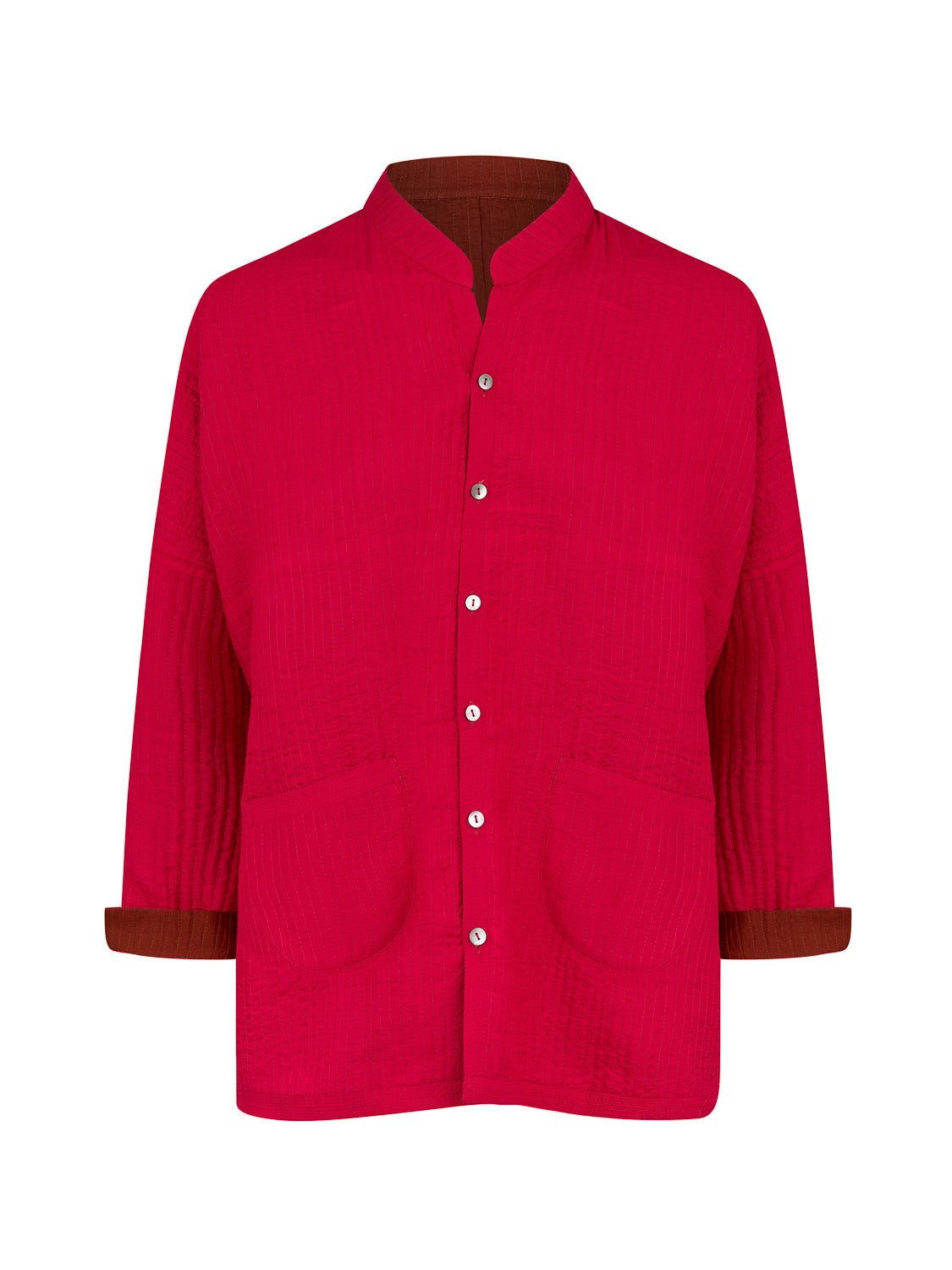 GABY PADDED REVERSIBLE JACKET RUST/FUSCHIA CHERRY