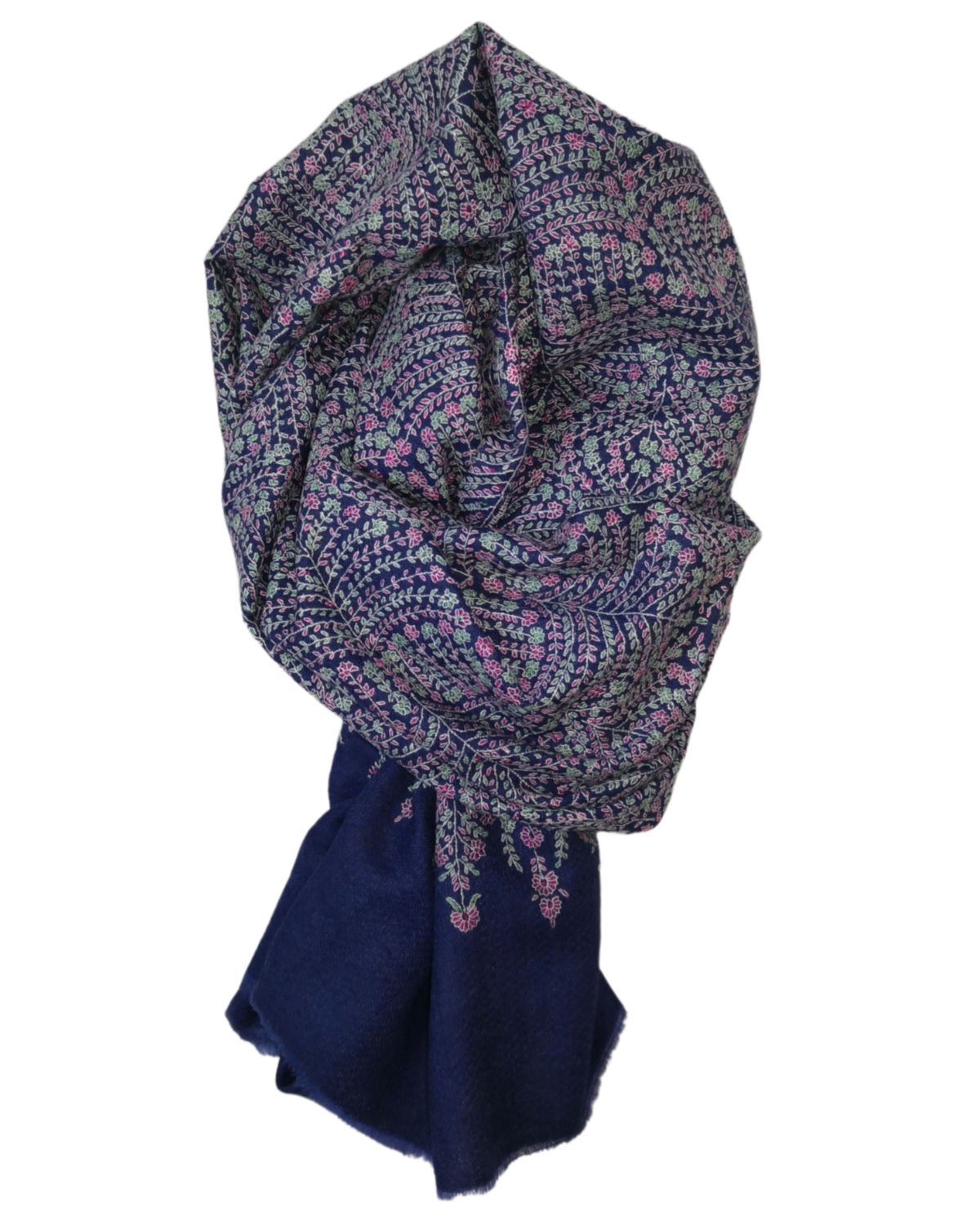 BLUE JAALI SCARF