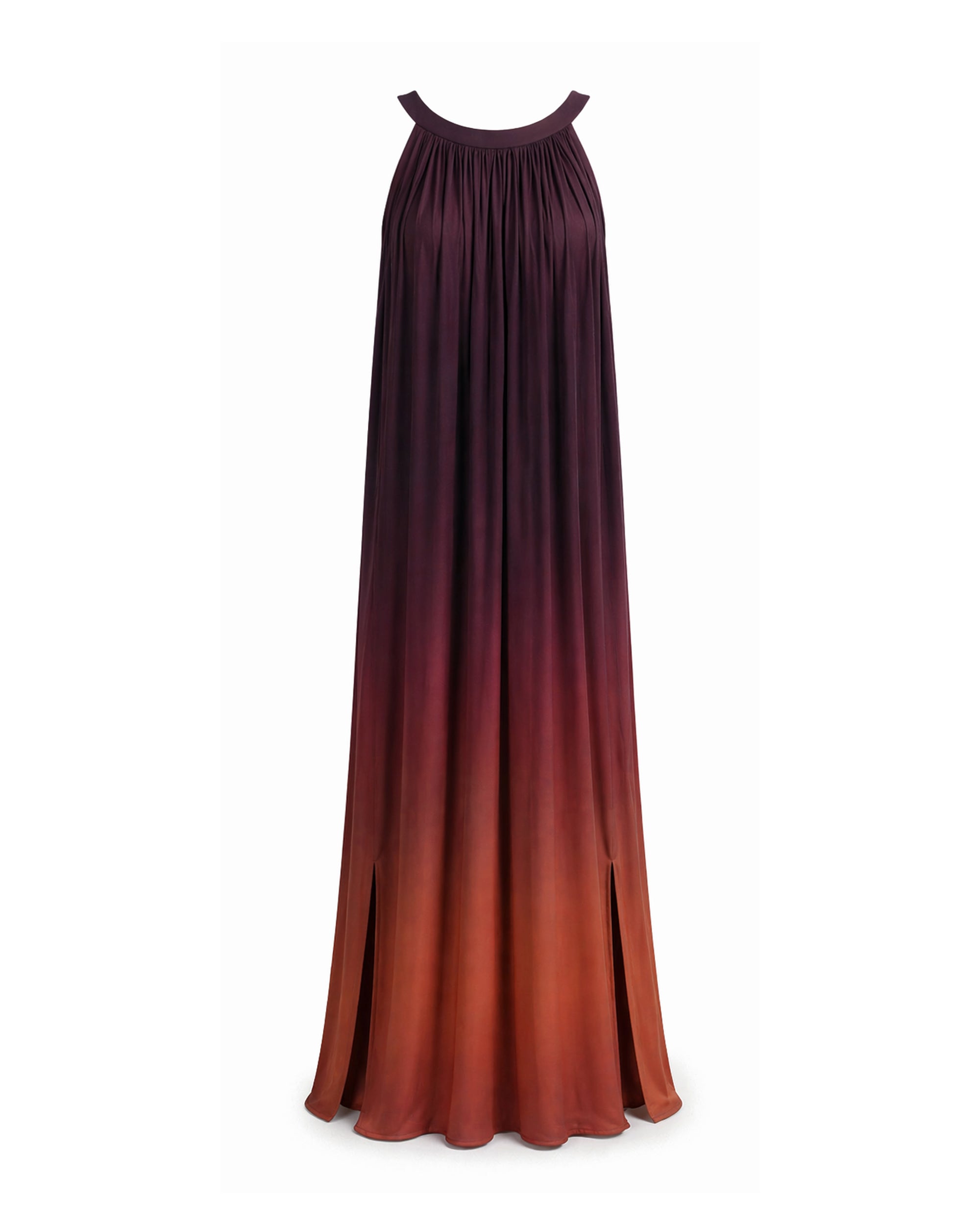 Artemis Ombré Dress Plum Orange