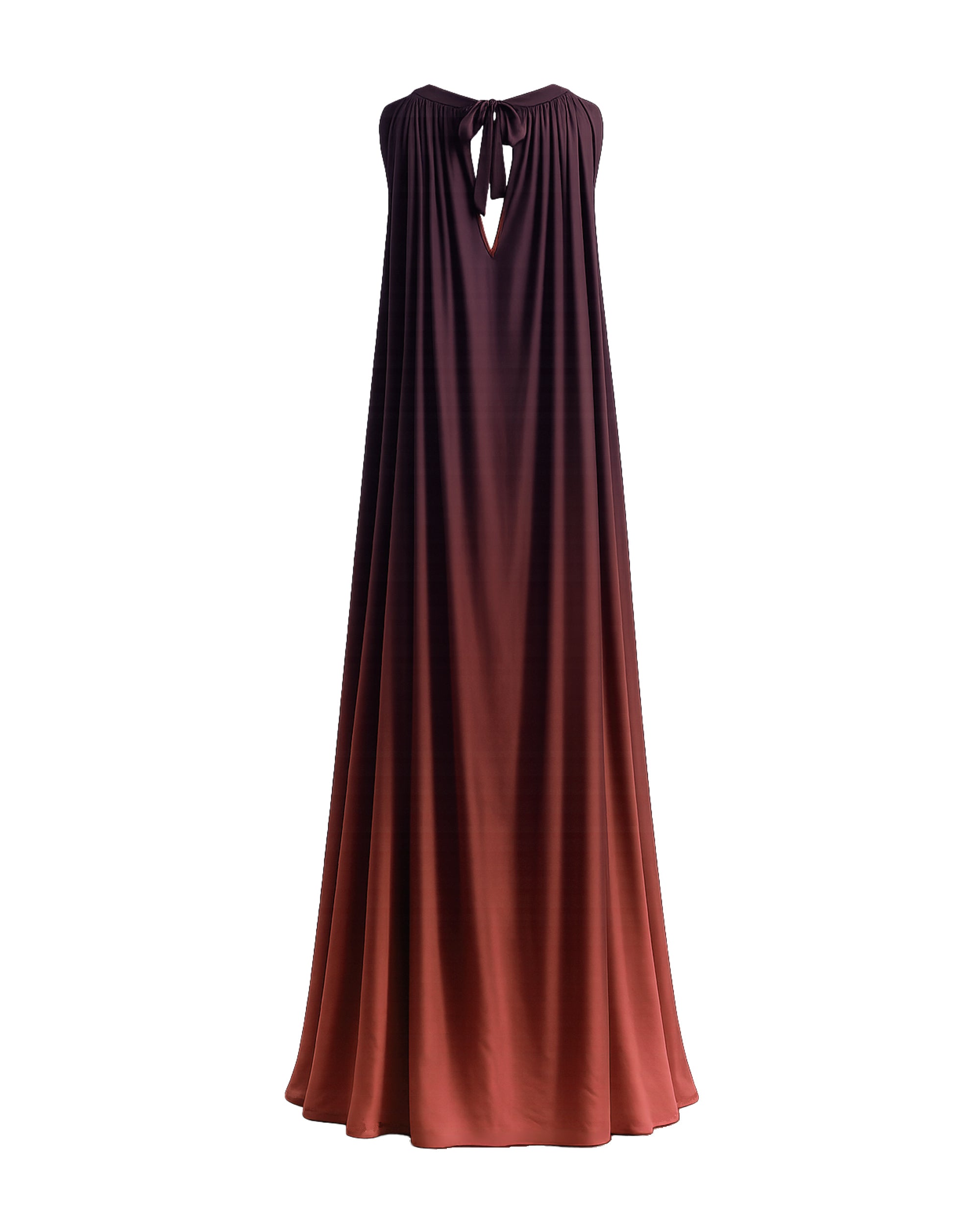 Artemis Ombré Dress Plum Orange