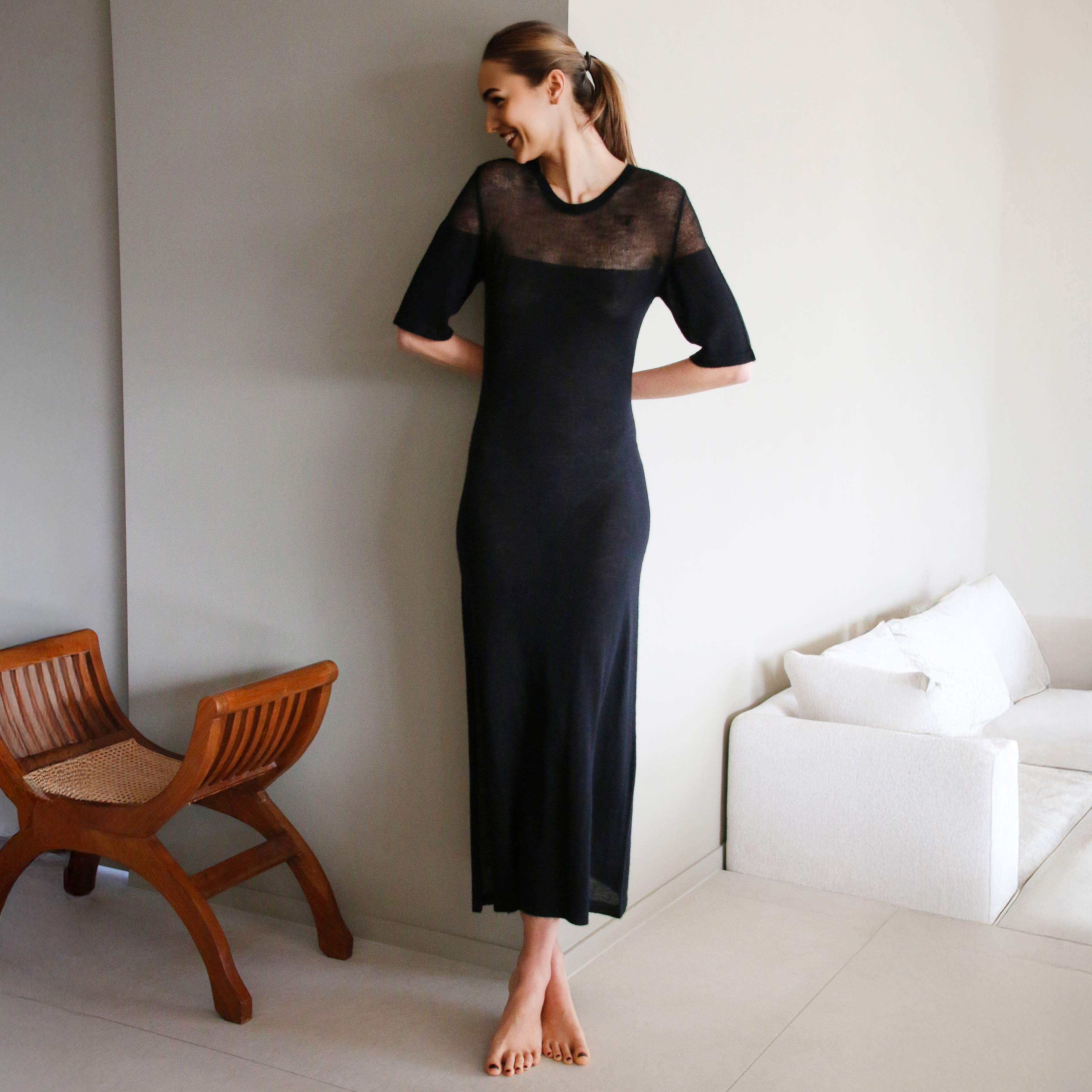 Chloe Dress Drop Needle Shoulders