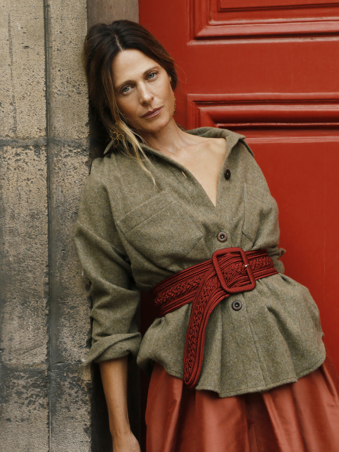 Denise Wool Shirt Olive