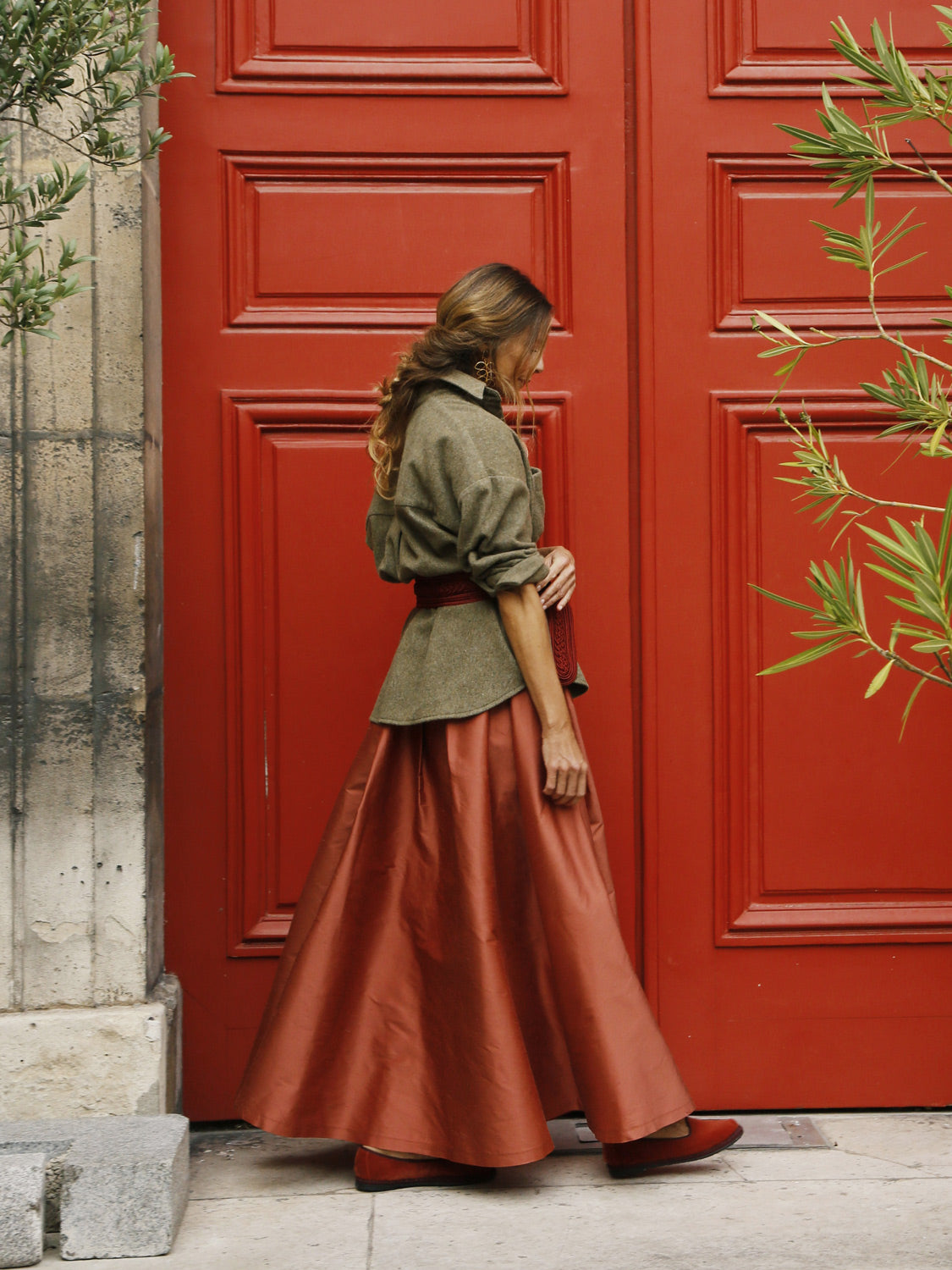 Denise Wool Shirt Olive