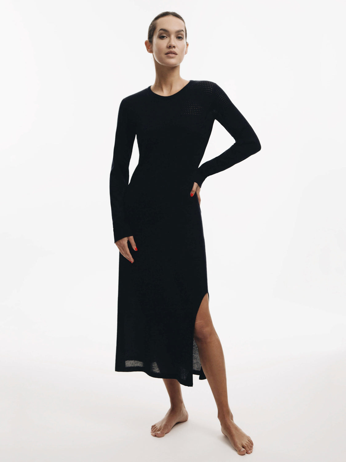 Finesae Jaipur Open Knit Long Dress
