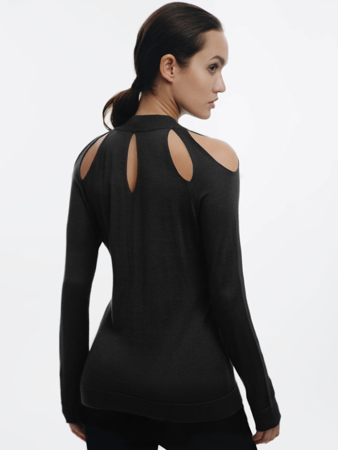 Florae Jaipur Cut Out Sweater Black