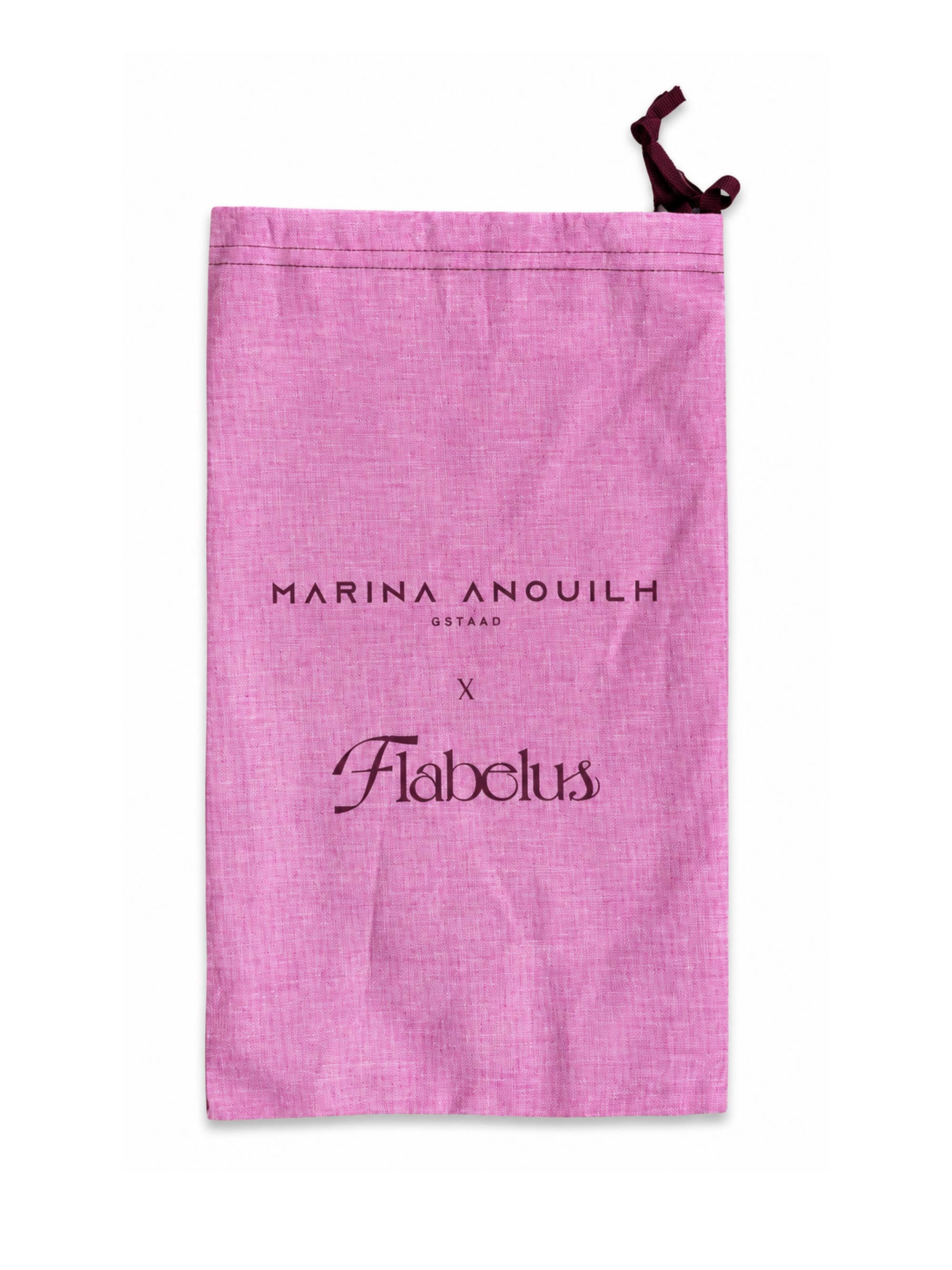 Flabelus x Marina Linen Indigo Slipper