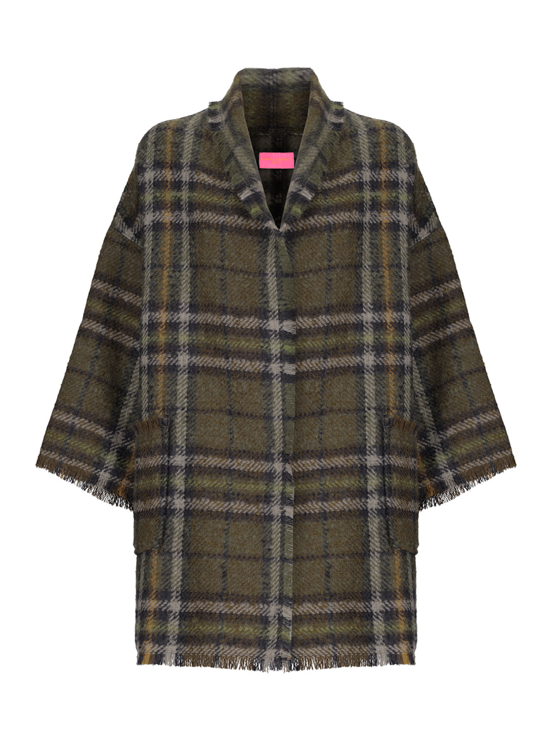 Gaia Jacket Olive Tartan Check