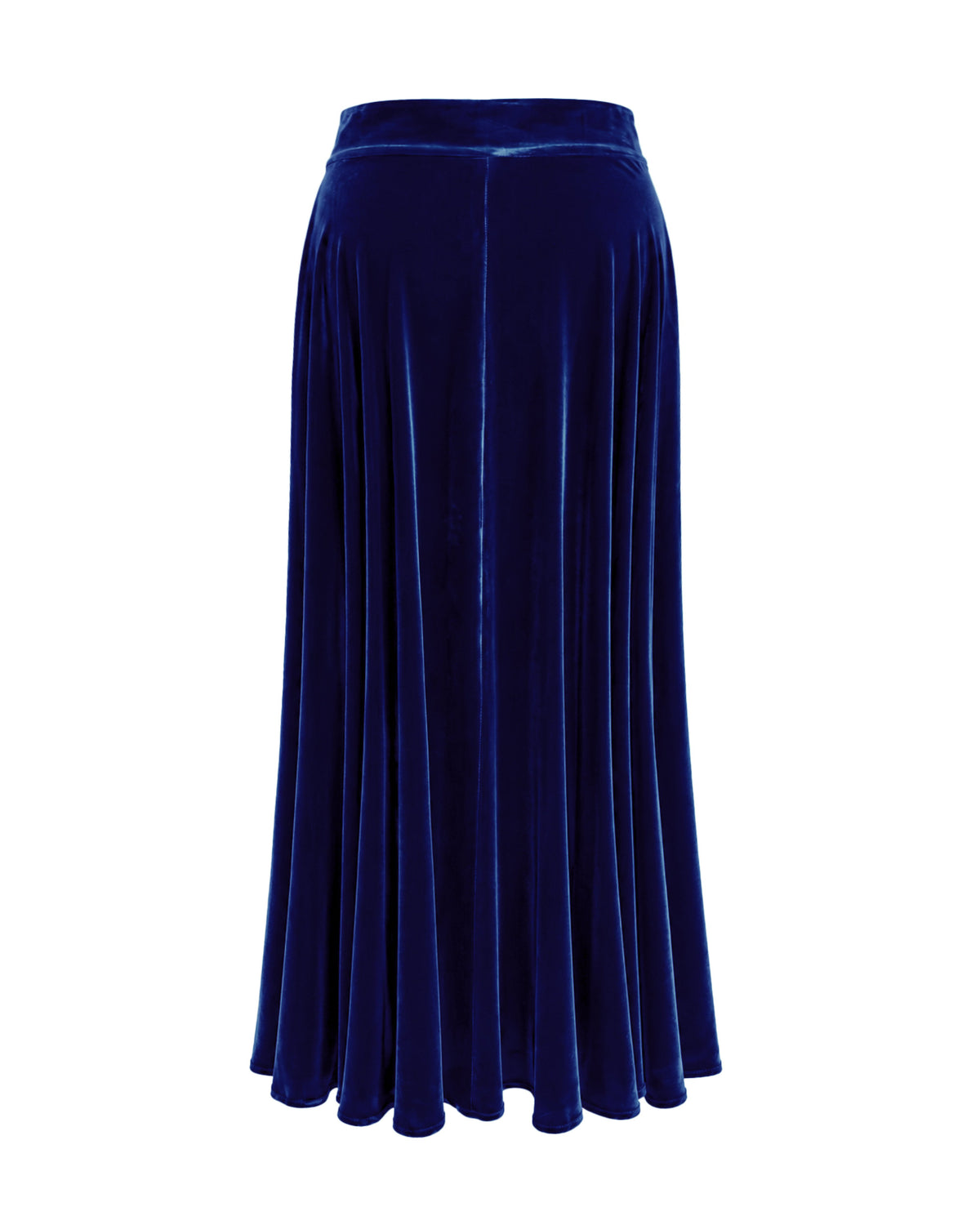 Irene Velvet Skirt Navy Blue