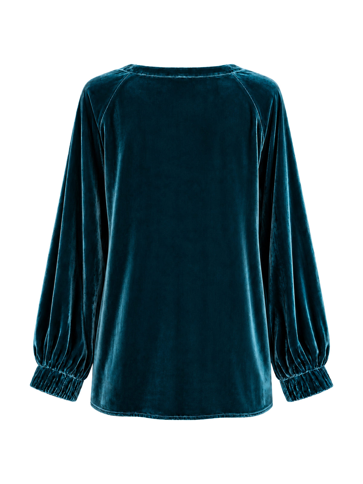 Lara Velvet Shirt Emerald