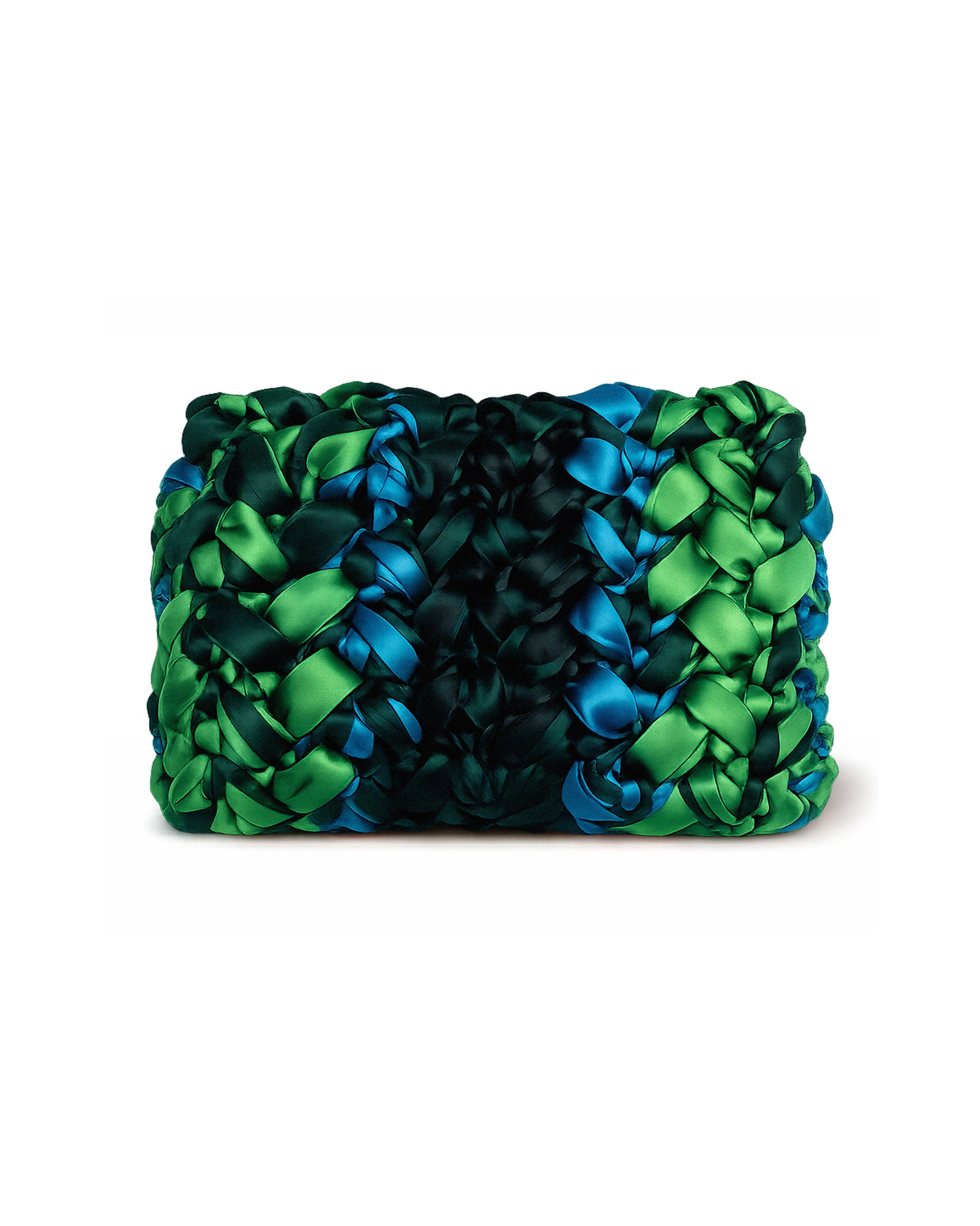 Babette Ribbon Knit Mini Bag - Green