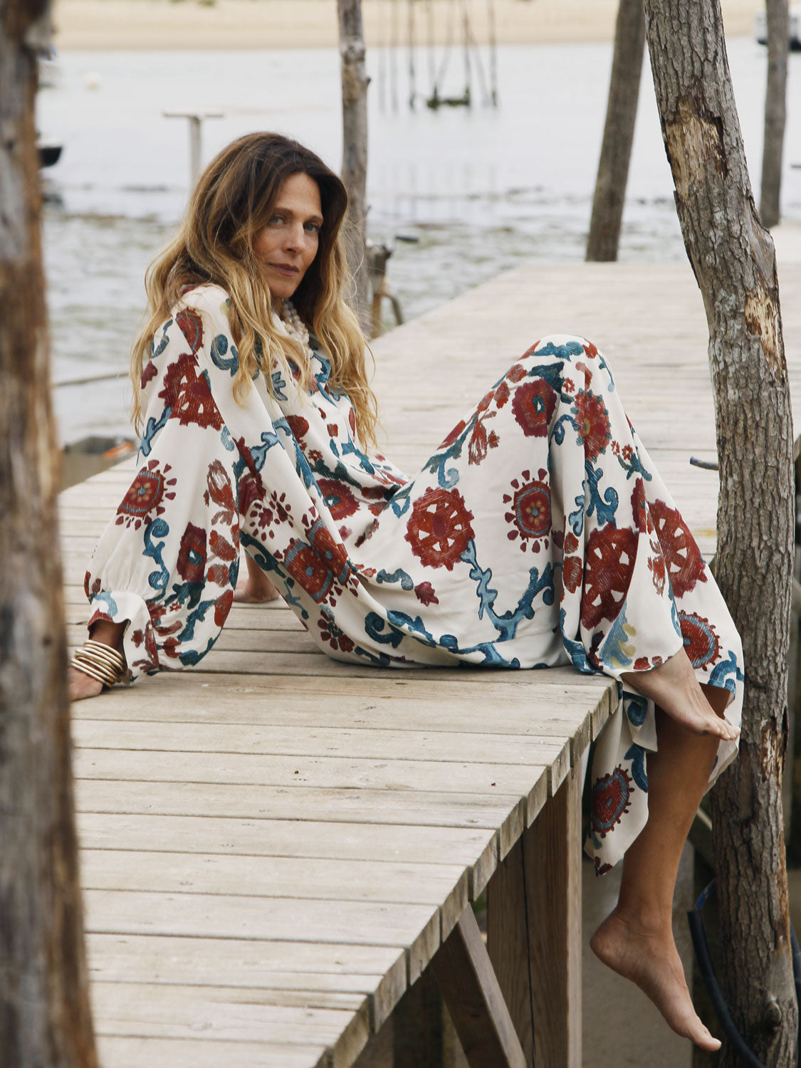 LAURA KAFTAN CREAM INDIRA