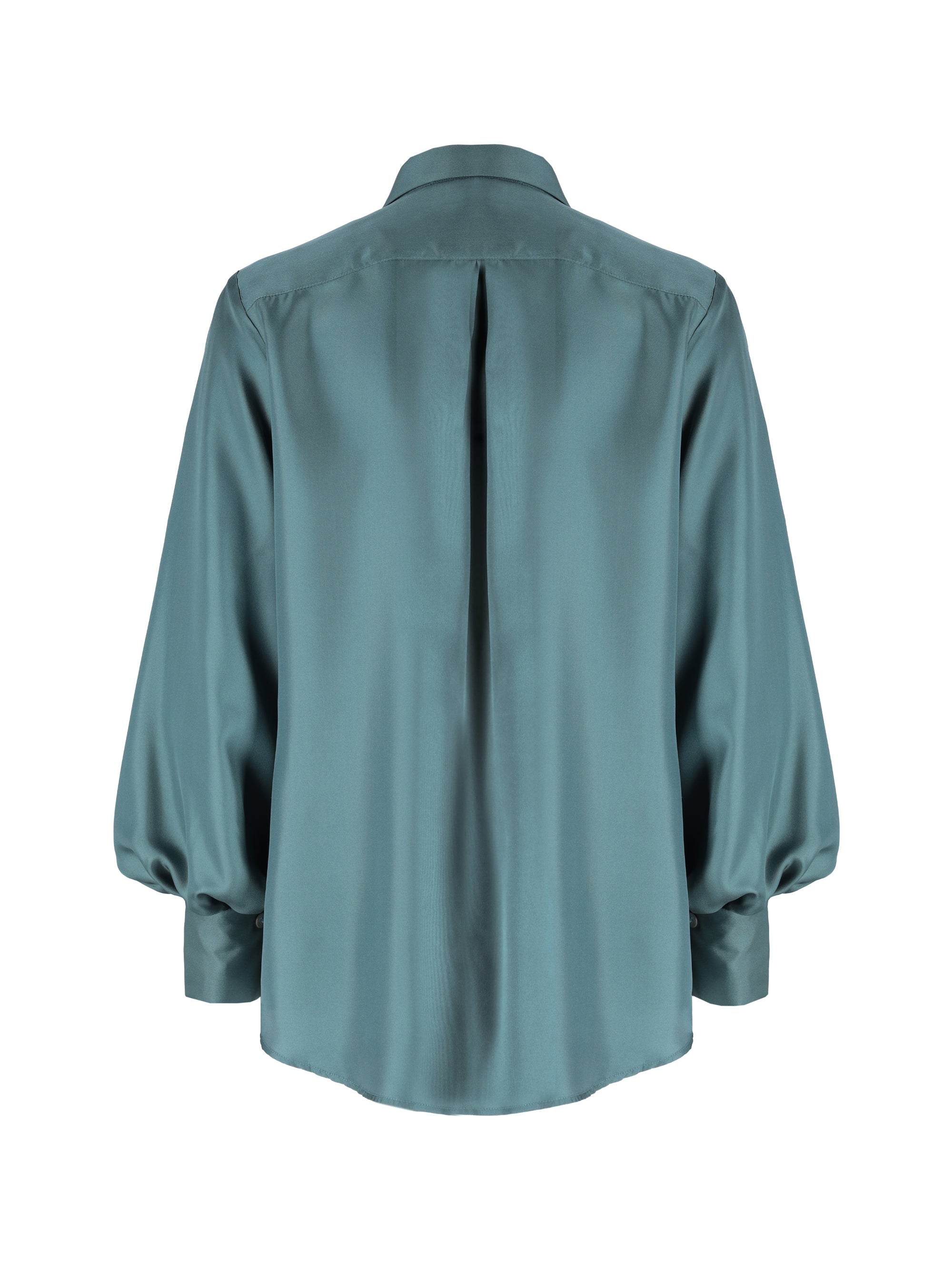Margot Grey Green Silk Shirt