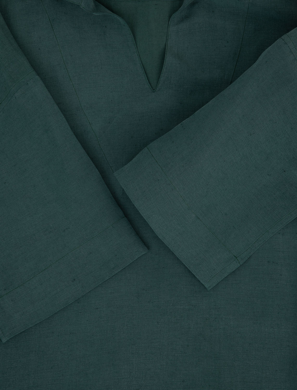 BARBARA LINEN SILK SHIRT GREEN