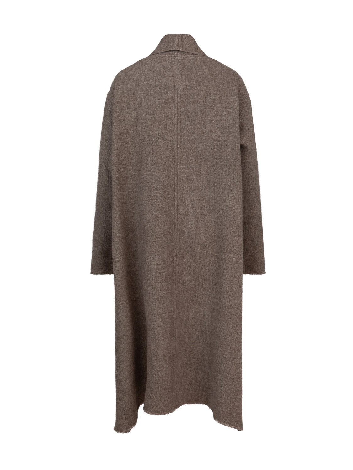 Stephanie yak long coat taupe