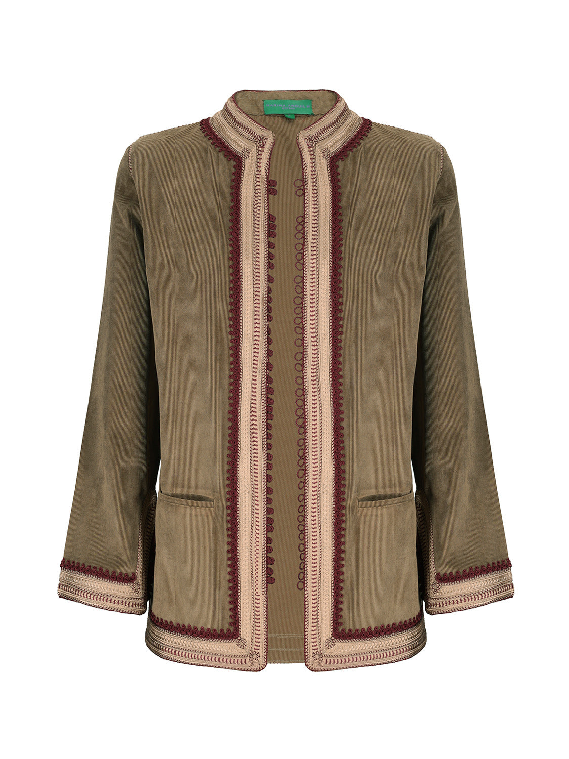 Marrakesh Corduroy Jacket Bordeaux