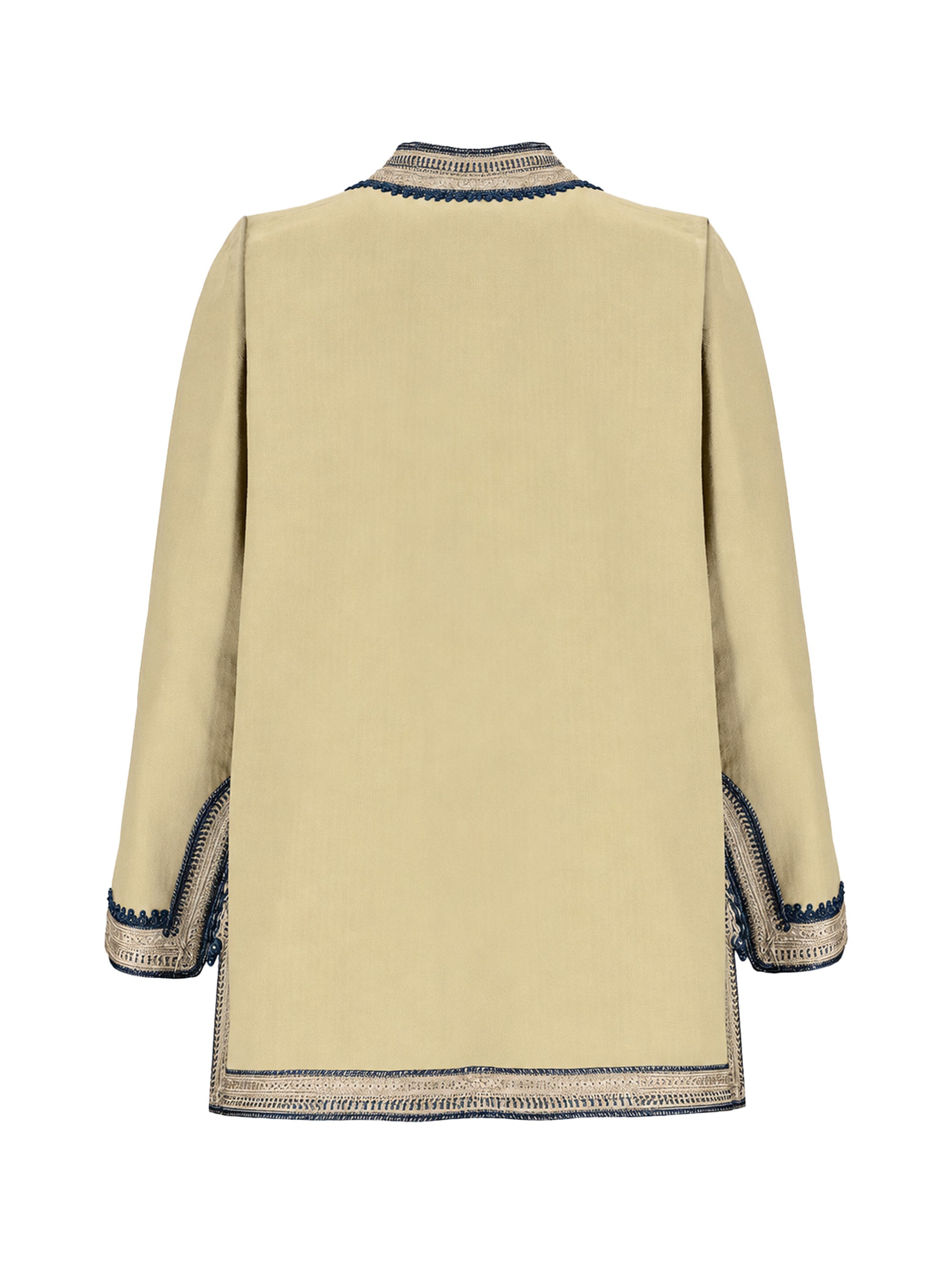 Marrakesh Herringbone Cotton Jacket Beige
