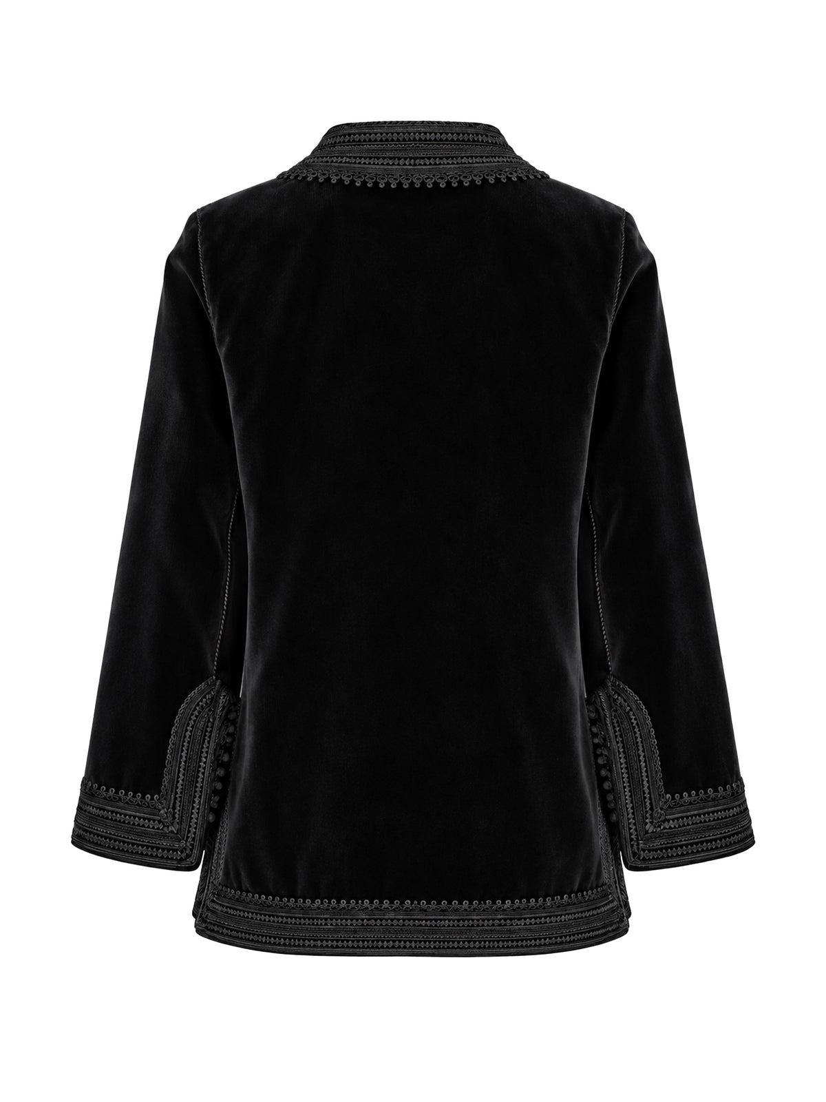 Marrakesh Velvet Jacket Black On Black