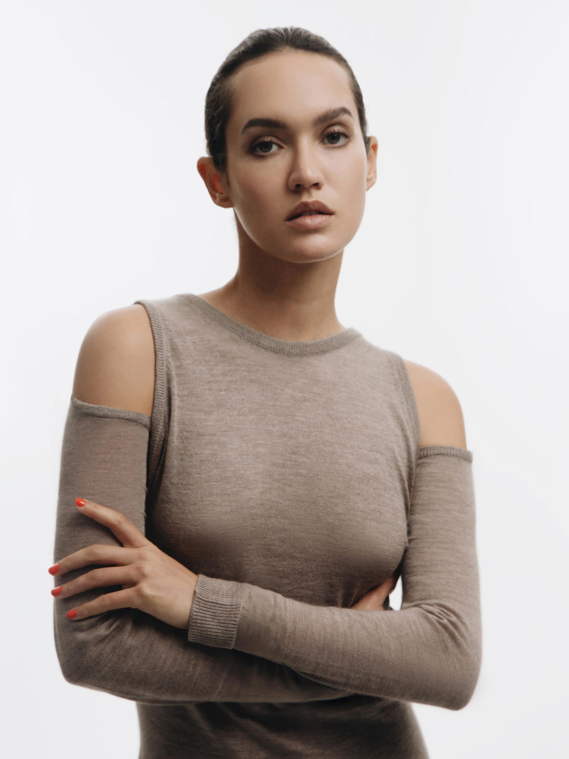 Ottori Jaipur Cut Out Sweater - Beige
